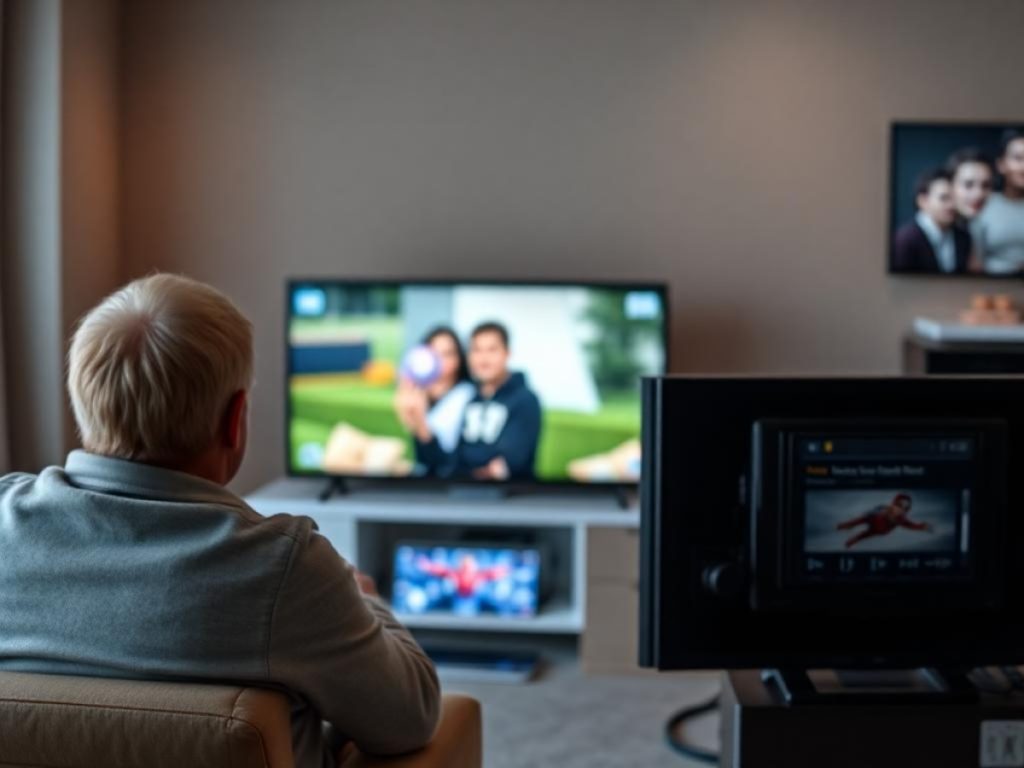 Fernsehkonsum in Deutschland 2024 erneut gesunken