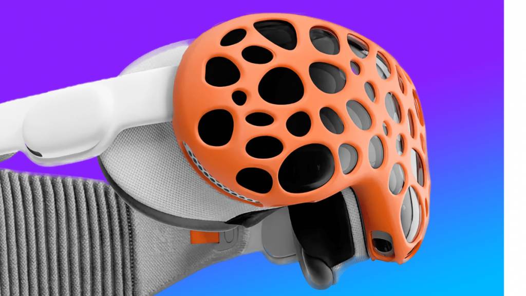 Vision-Pro-Haube schützt Front-Display im Betrieb