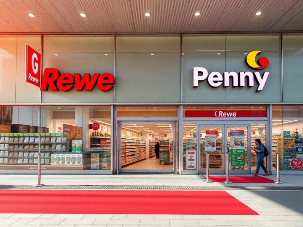 Rewe, Penny und andere Märkte: Daher sind bunte Streifen an den Eingangstüren