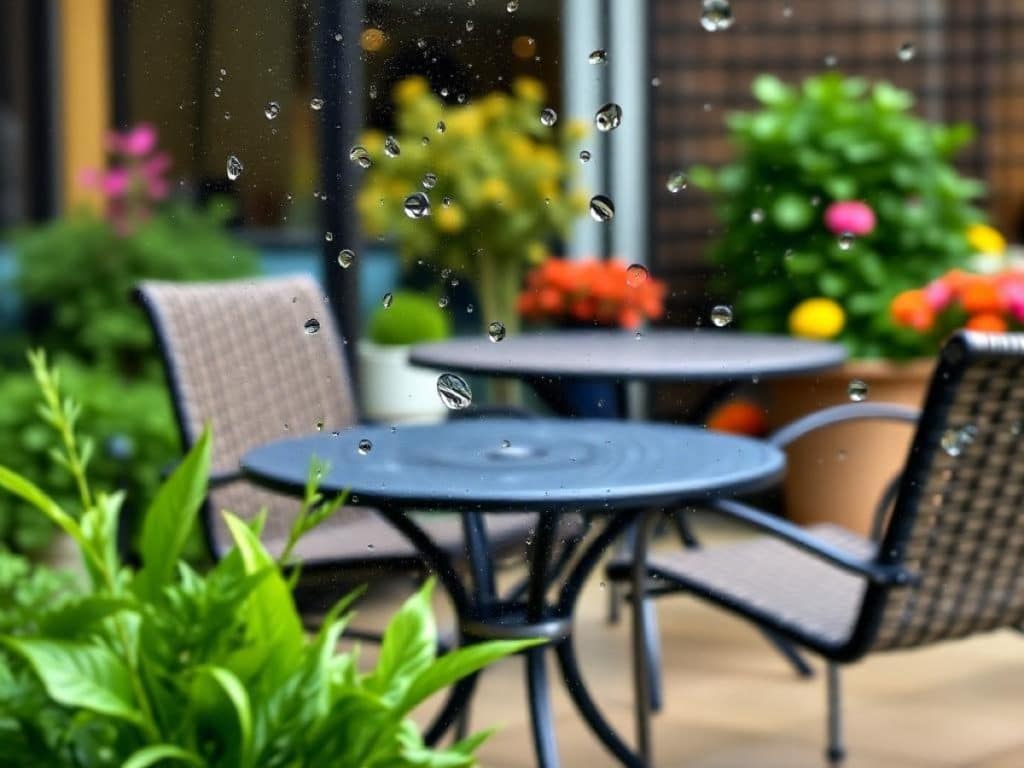 Schnell und günstig: So reinigen Sie hartnäckige Wasserflecken auf Gartenmöbeln