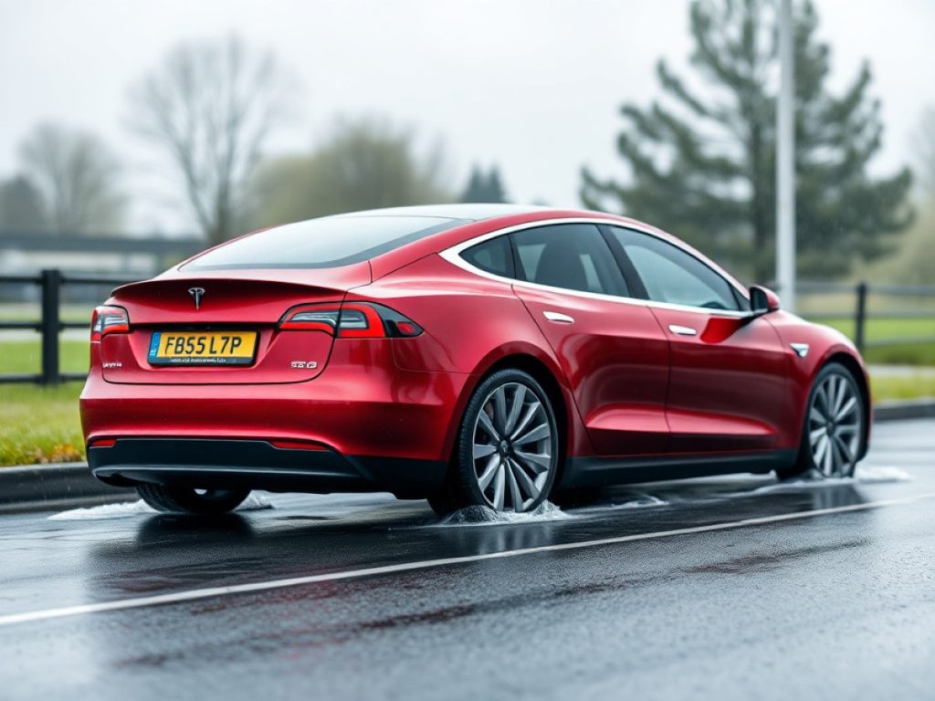 Tesla nach Regenschauer Schrott: Fahrer trifft bei den Kosten der Schlag